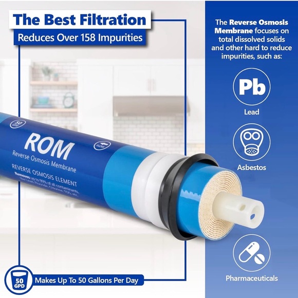 Express Water FLTMEME50 RO Membrane 50 GPD Water Filter - Picture 2 of 4